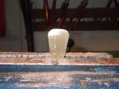 traçage et dégrossissement des pales à la lime