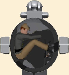 Dessin à l'echelle de la section du Hunley