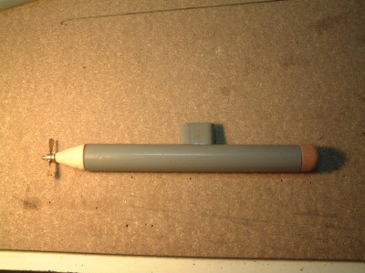 le sous marin assemblé