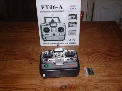 La bôite de la radion 6 canaux : Emetteur et mini récepteur